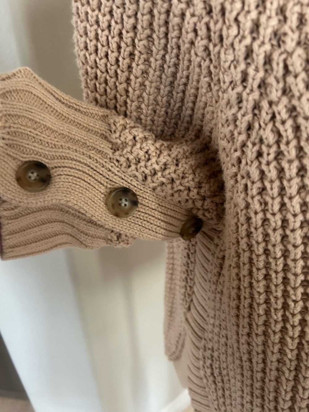 J. Crew Knit Sweater with Short Sleeves and Button Detail - Picture 4 of 13
